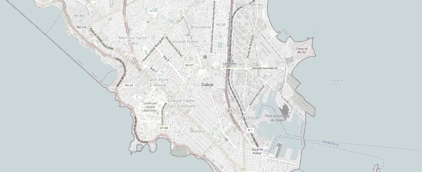 Plan : Dakar, Sénégal